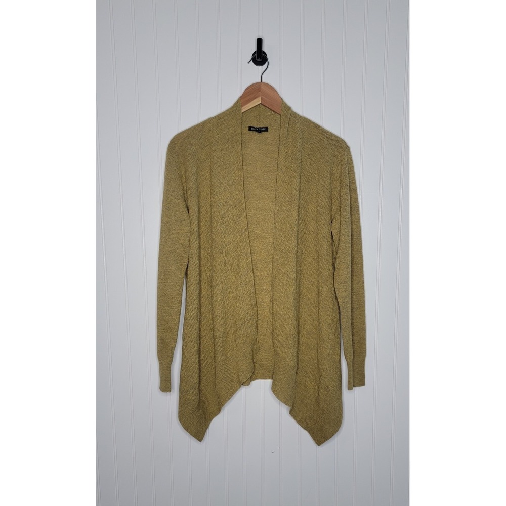 Eileen Fisher Wrap Cardigan Women's Size Medium Long Sleeve Waterfall